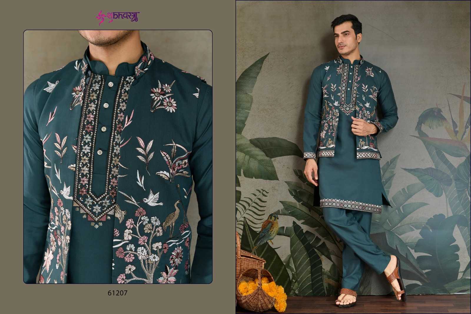 Ynf Viscose KESH481 RAJWADA ATTIRE-4 Mens Wear Wedding Collections Festive Collections Wholesale Mens Kurta Pyjama Wedding Outfits Mens Ethnic Jackets Manufacturer- Kapda Export