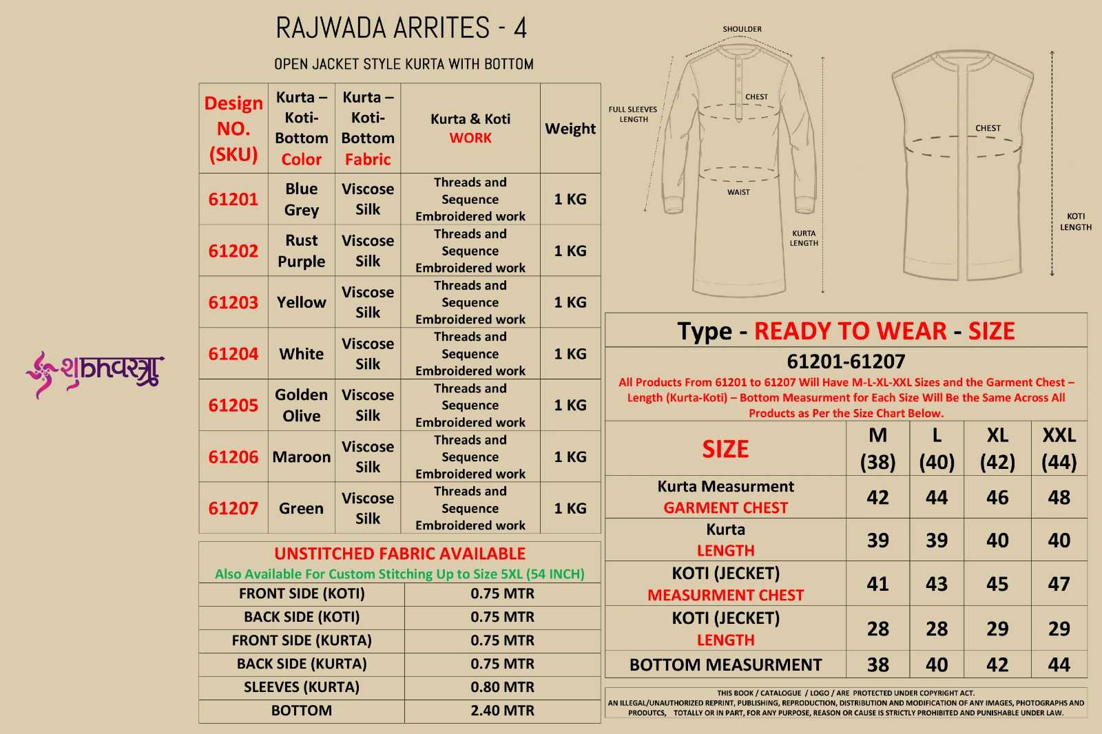 Ynf Viscose KESH481 RAJWADA ATTIRE-4 Mens Wear Wedding Collections Festive Collections Wholesale Mens Kurta Pyjama Wedding Outfits Mens Ethnic Jackets Manufacturer- Kapda Export