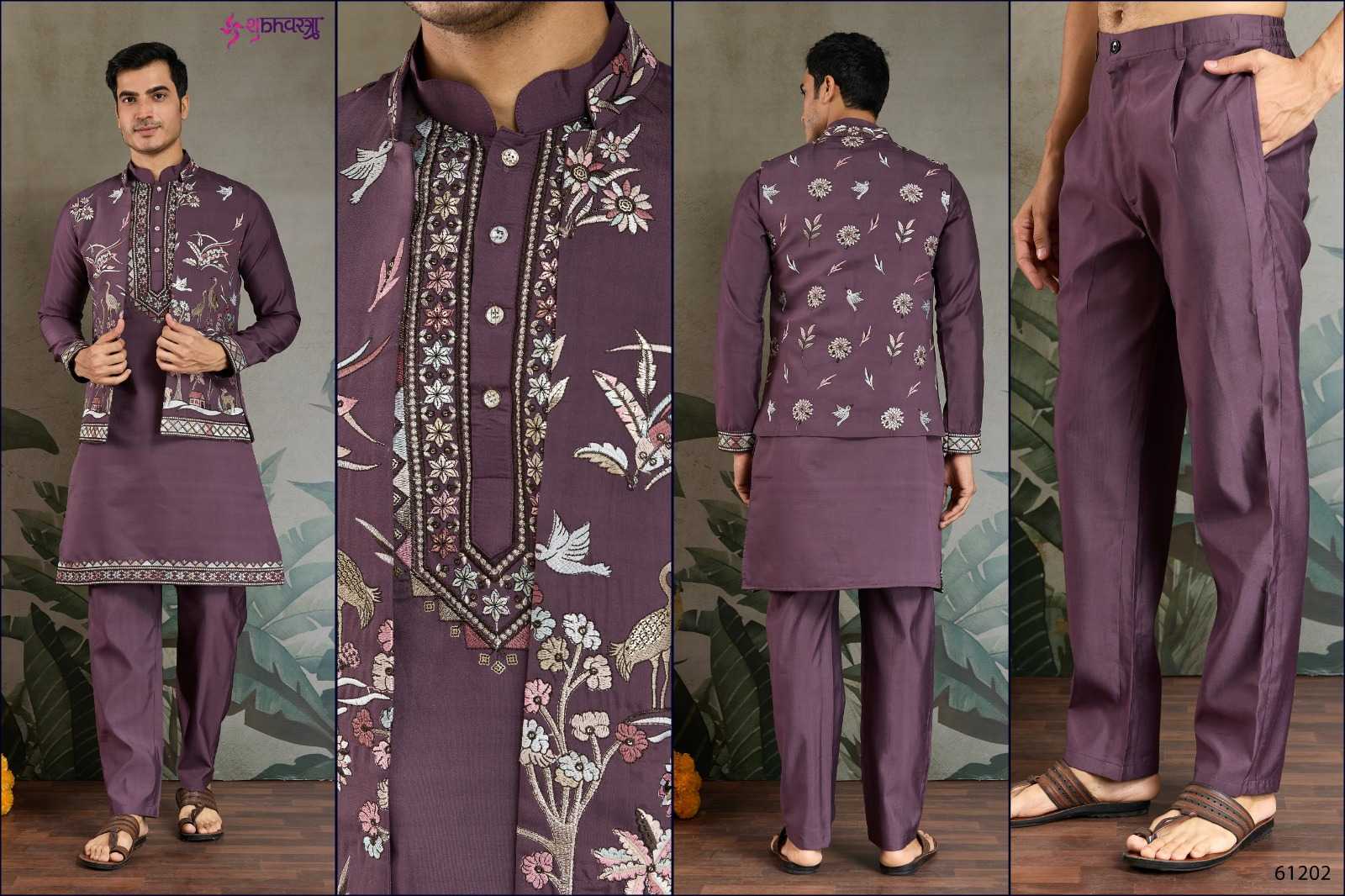 Ynf Viscose KESH481 RAJWADA ATTIRE-4 Mens Wear Wedding Collections Festive Collections Wholesale Mens Kurta Pyjama Wedding Outfits Mens Ethnic Jackets Manufacturer- Kapda Export