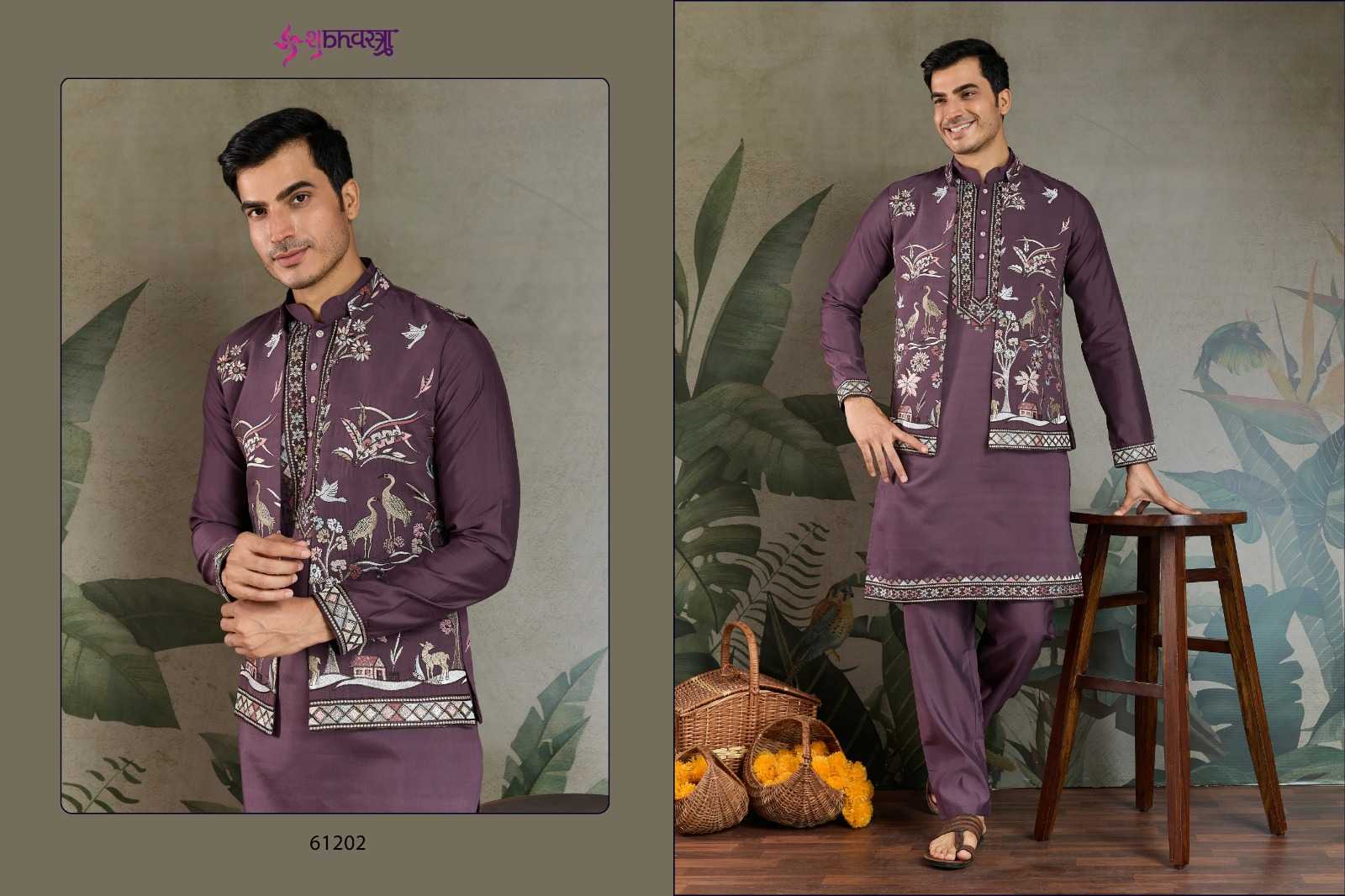 Ynf Viscose KESH481 RAJWADA ATTIRE-4 Mens Wear Wedding Collections Festive Collections Wholesale Mens Kurta Pyjama Wedding Outfits Mens Ethnic Jackets Manufacturer- Kapda Export