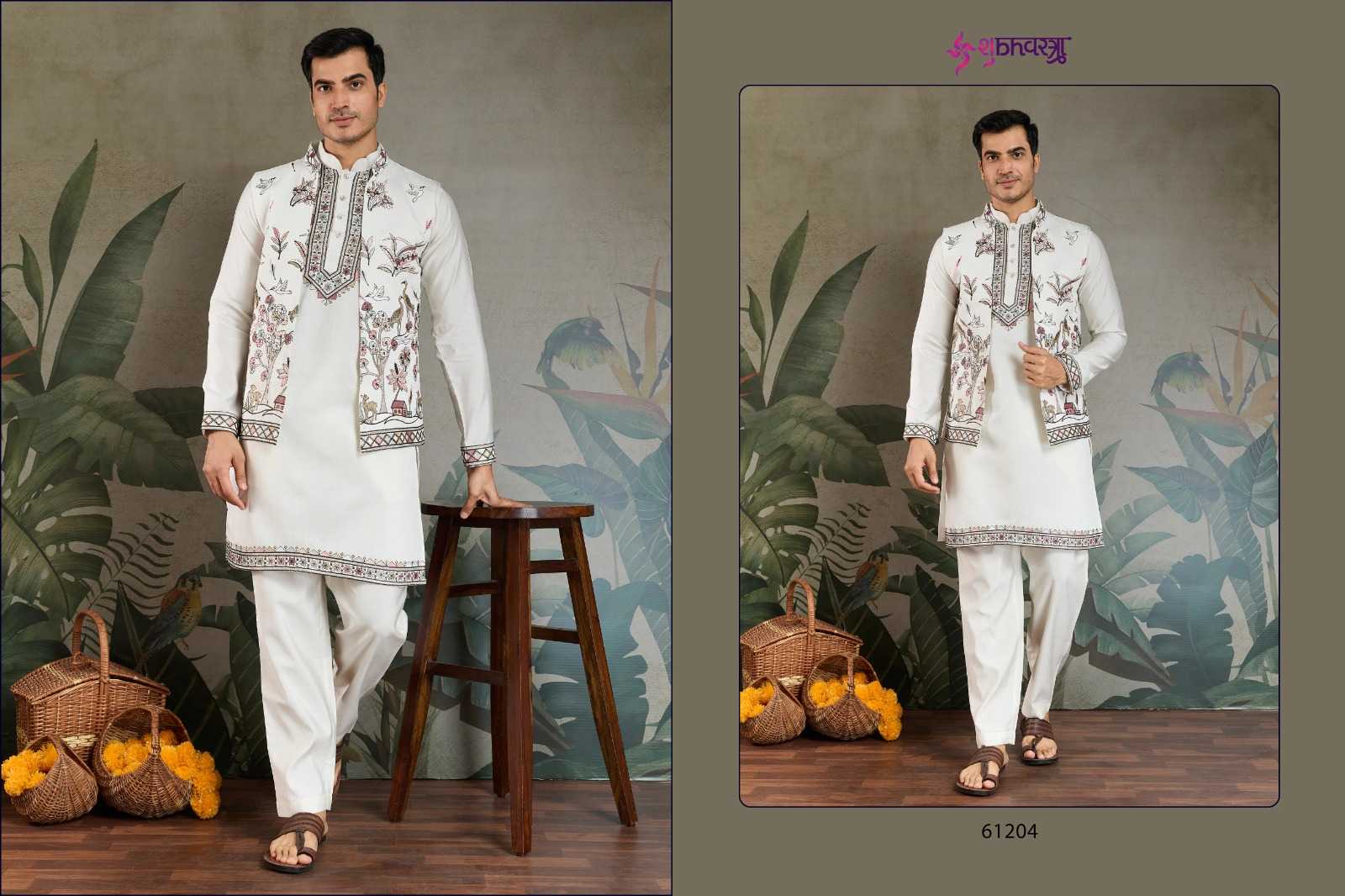 Ynf Viscose KESH481 RAJWADA ATTIRE-4 Mens Wear Wedding Collections Festive Collections Wholesale Mens Kurta Pyjama Wedding Outfits Mens Ethnic Jackets Manufacturer- Kapda Export