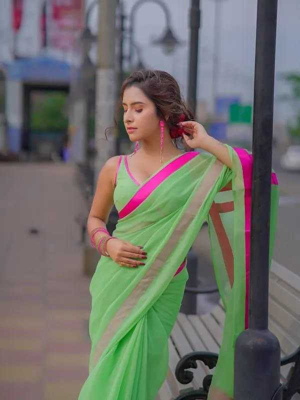 Ynf Chiffon RIN216 Ankita Sarees Bollywood Collections Festive Collections Wholesale Chiffon Sarees Sarees With Blouse Ankita Lokhande Manufacturer- Kapda Export