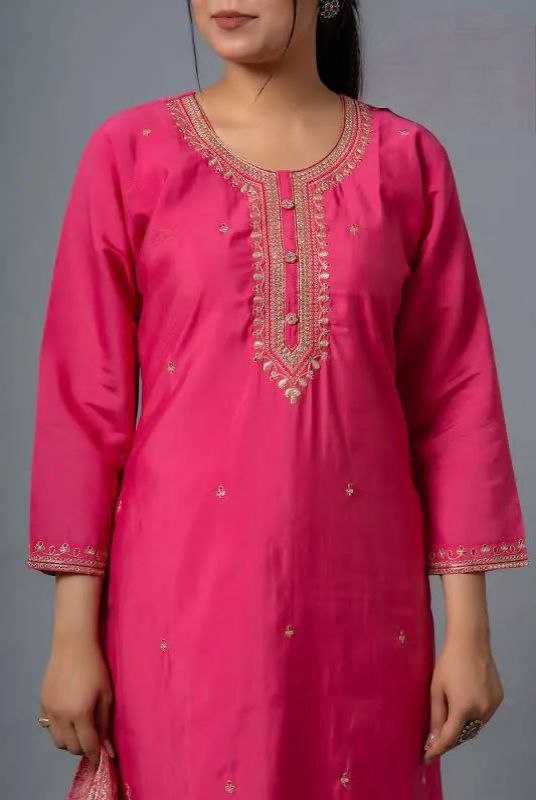 Ynf Chinon KESH552 71 Kurti Wholesale Fancy Kurti Embroidered Kurtis Full Sleeve Kurti Manufacturer- Kapda Export