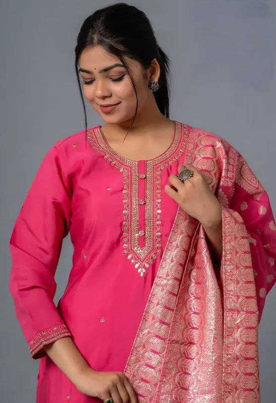 Ynf Chinon KESH552 71 Kurti Wholesale Fancy Kurti Embroidered Kurtis Full Sleeve Kurti Manufacturer- Kapda Export