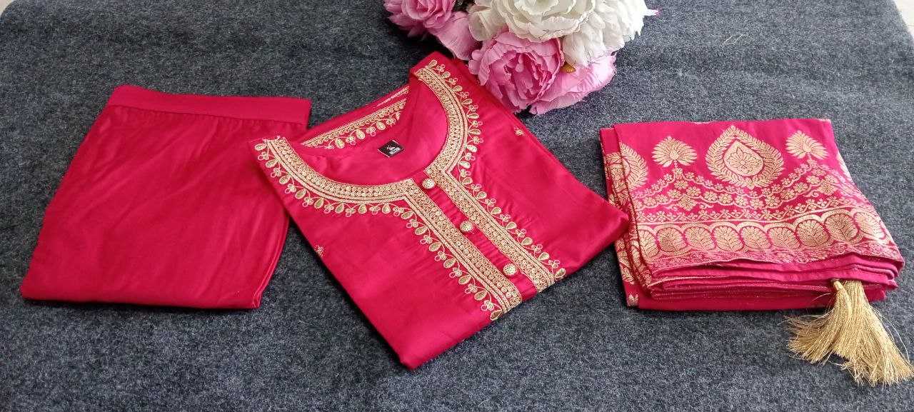 Ynf Chinon KESH552 71 Kurti Wholesale Fancy Kurti Embroidered Kurtis Full Sleeve Kurti Manufacturer- Kapda Export