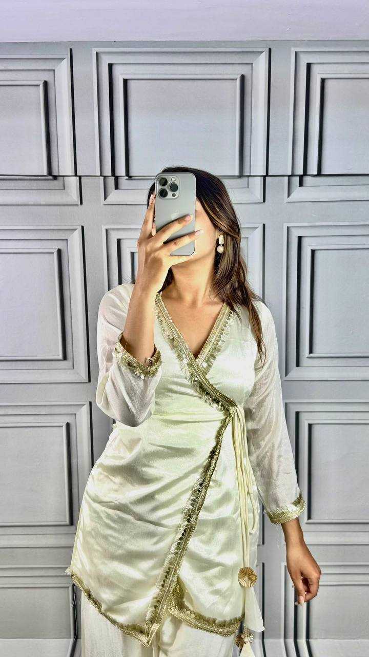 Ynf Chinon Silk KESH531 1040 Kurti Wholesale Casual Kurtis Festive Kurtis Short Kurtis Party Wear Kurtis Gota Patti Kurtis Kurti With Palazzo Manufacturer- Kapda Export