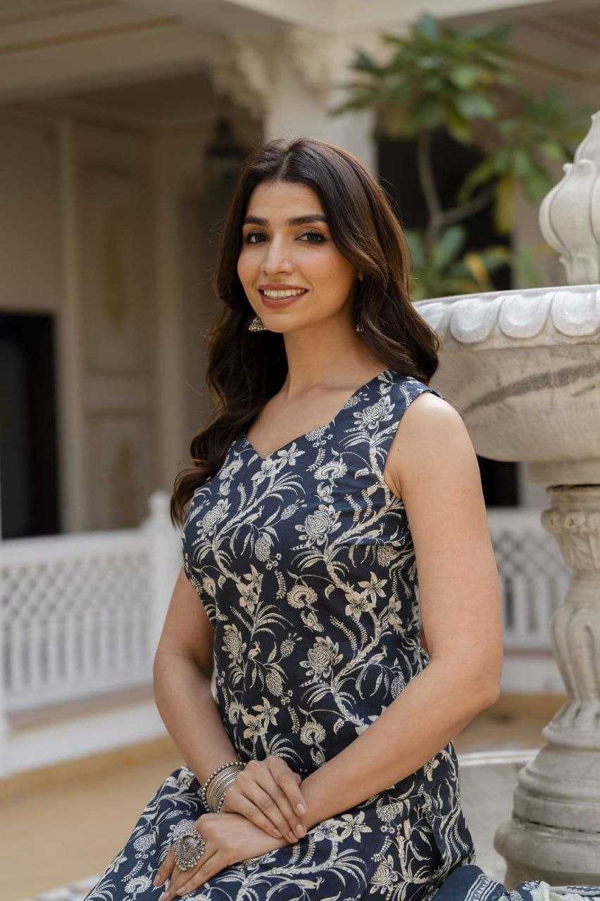 Ynf Cotton KESH559 729 Suits & Dresses Western Wears Festive Collections Wholesale Printed Dresses Cotton Dresses Sleeveless Dresses Manufacturer- Kapda Export