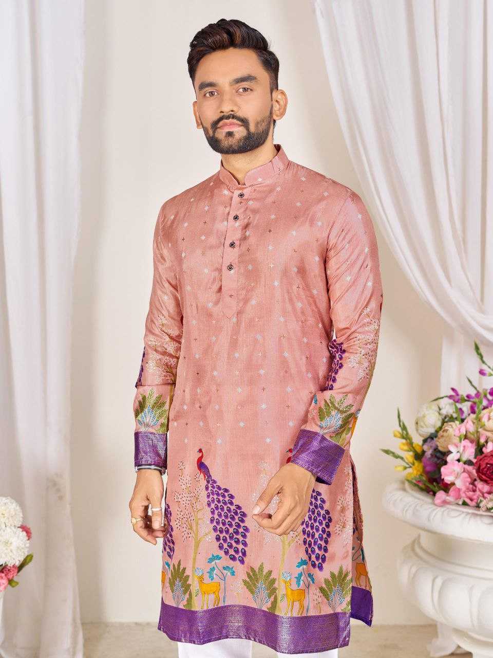 Ynf Dola Silk KESH511 LOVE BIRDS Couple Wear Wholesale Festive Matching Couple Dresses Party Wear Couple Ethnic Collection Designer Ethnic Outfits for Couples Manufacturer- Kapda Export