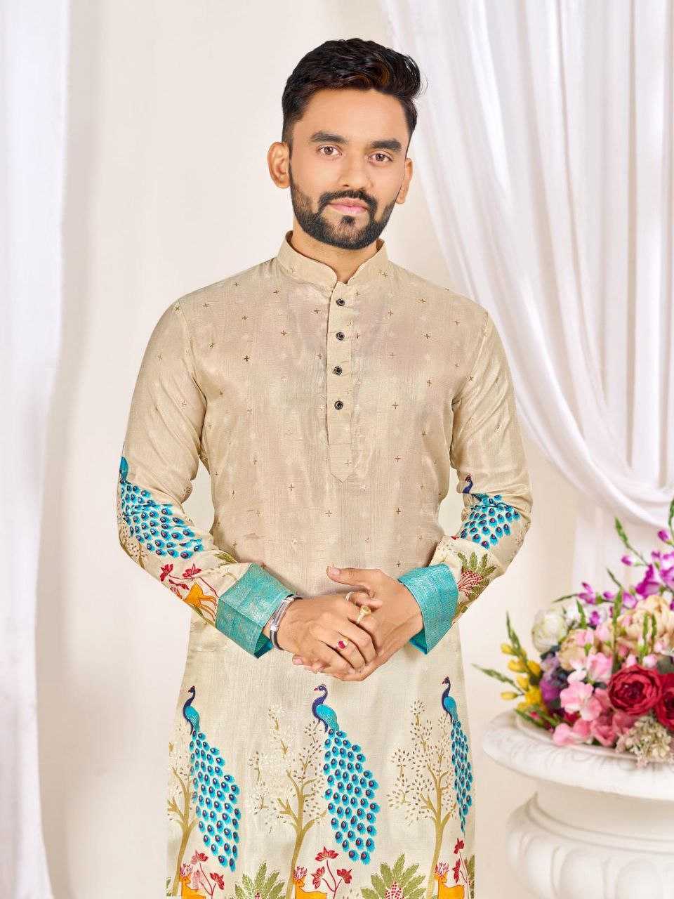 Ynf Dola Silk KESH511 LOVE BIRDS Couple Wear Wholesale Festive Matching Couple Dresses Party Wear Couple Ethnic Collection Designer Ethnic Outfits for Couples Manufacturer- Kapda Export