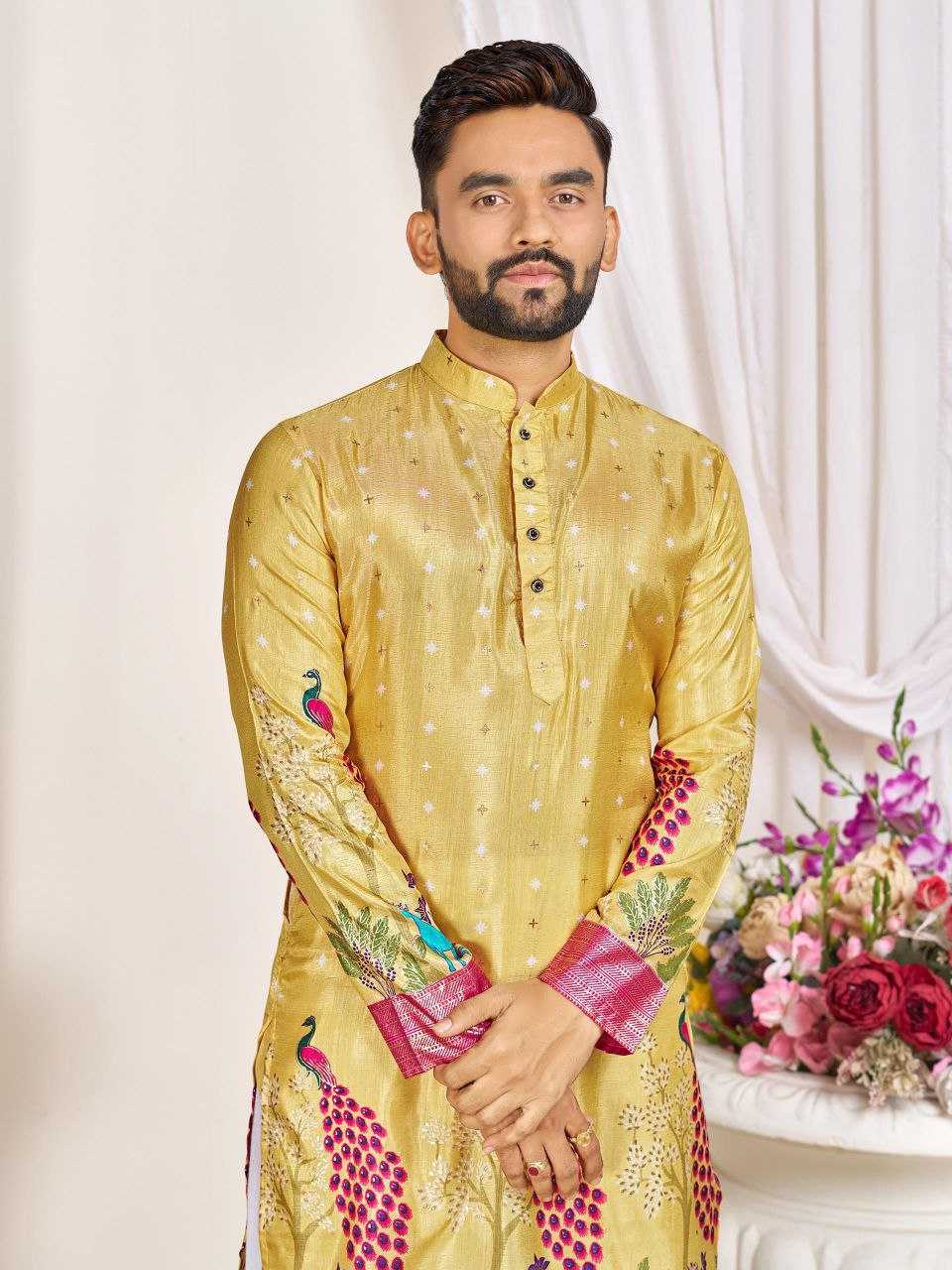 Ynf Dola Silk KESH511 LOVE BIRDS Couple Wear Wholesale Festive Matching Couple Dresses Party Wear Couple Ethnic Collection Designer Ethnic Outfits for Couples Manufacturer- Kapda Export