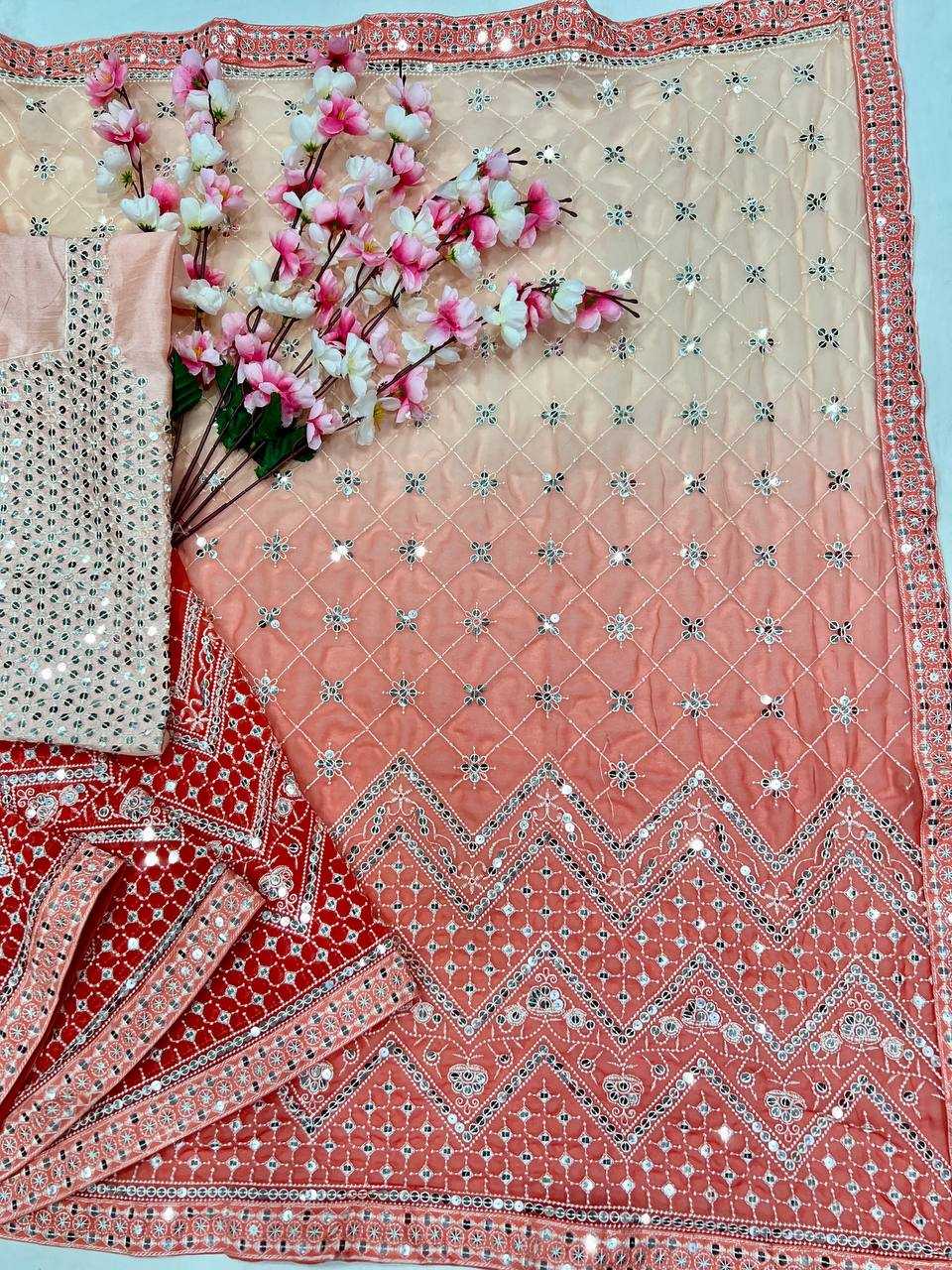 Ynf Faux Georgette KESH556 306 Sarees Wholesale Sequence Sarees Heavy Sarees Manufacturer- Kapda Export