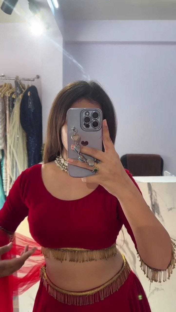 Ynf Faux Georgette RIN157 5121 Lehengas Plus Size Collections Wholesale Wedding Lehenga Georgette Lehenga Red Lehenga Manufacturer- Kapda Export