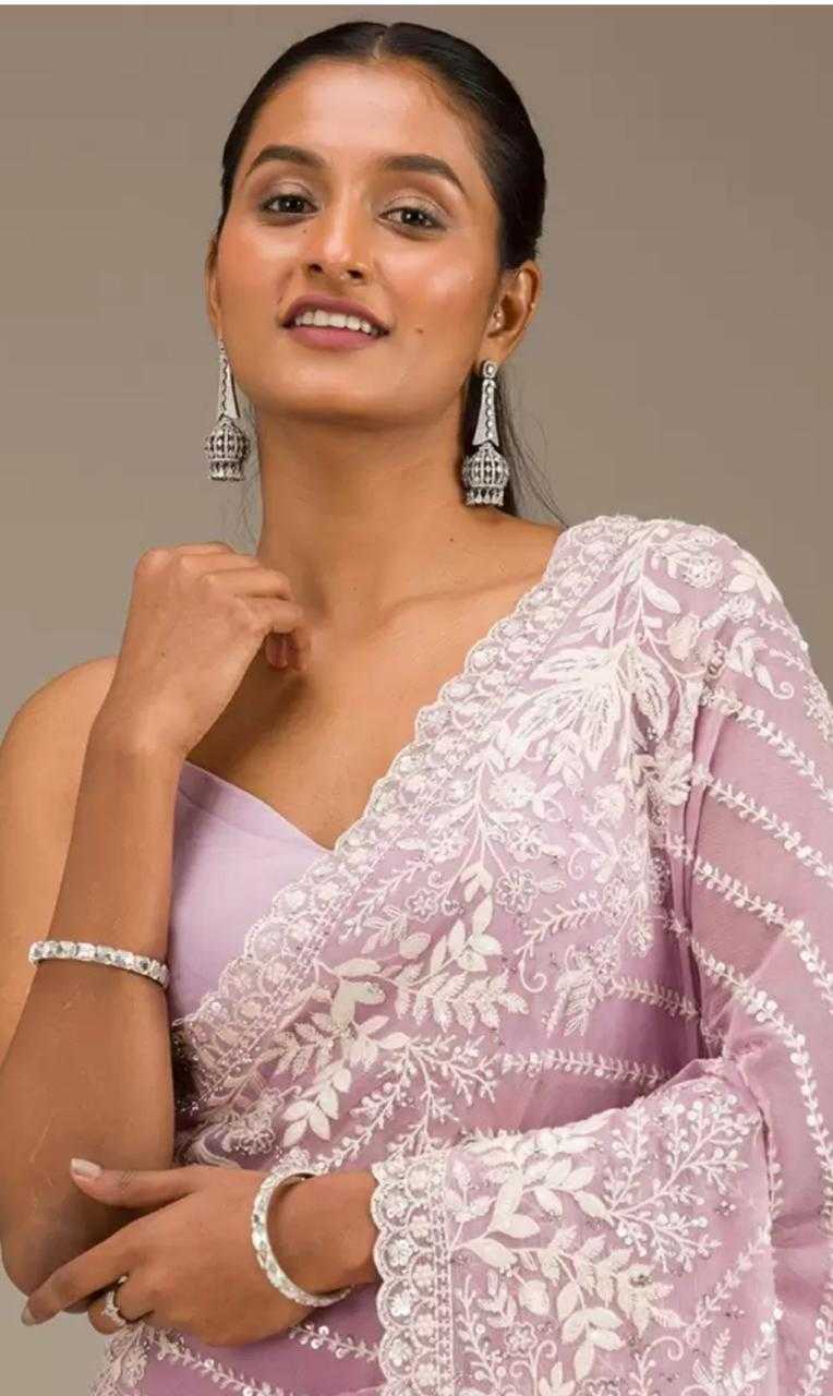 Ynf Faux Georgette RIN164 No Compromise Sarees Wedding Collections Wholesale Designer Sarees Georgette Sarees Pink Sarees Manufacturer- Kapda Export