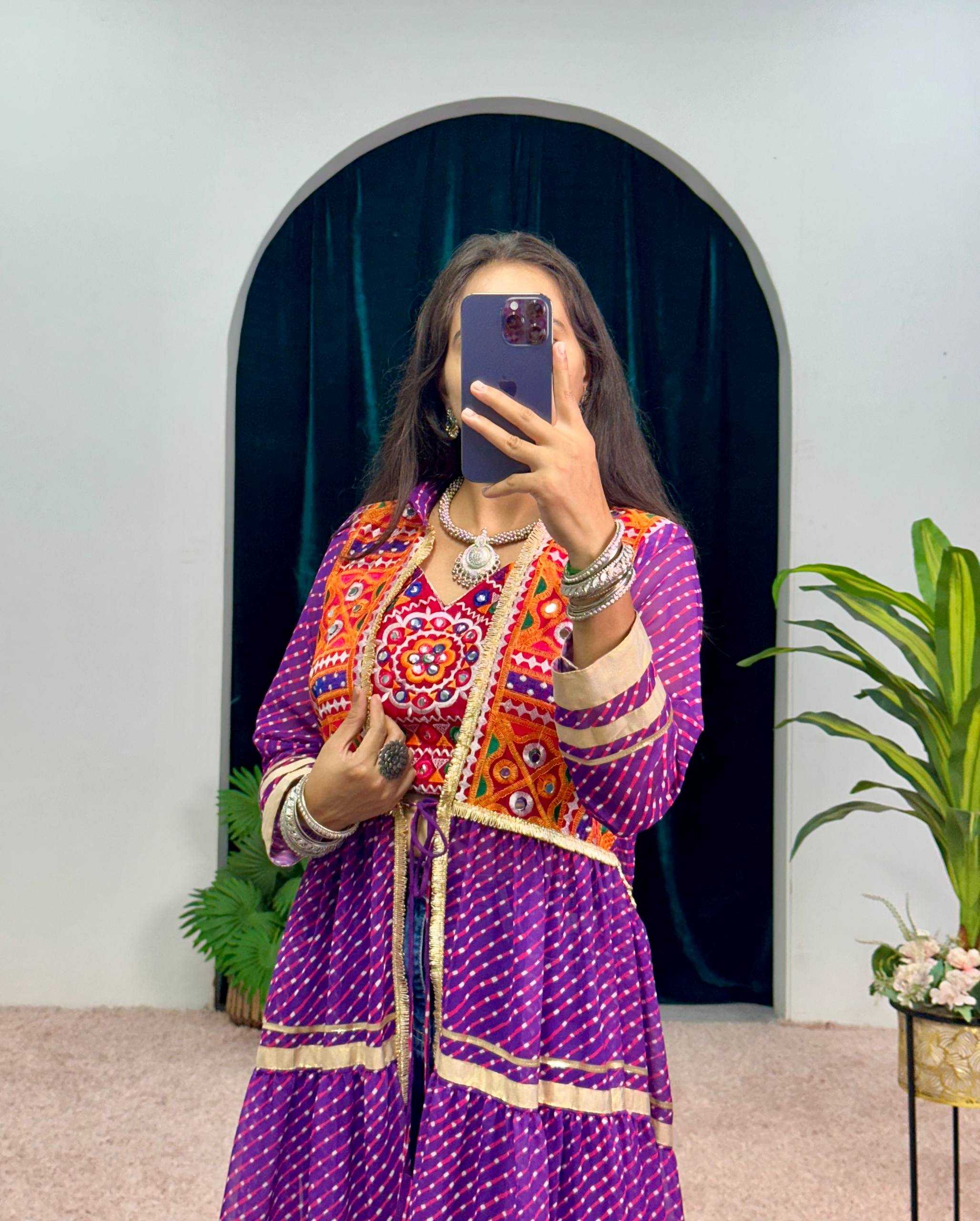 Ynf Faux Georgette RIN215 1060 Kurti Festive Collections Wholesale Casual Kurtis Kurti With Jacket Navratri Chaniya Choli Manufacturer- Kapda Export