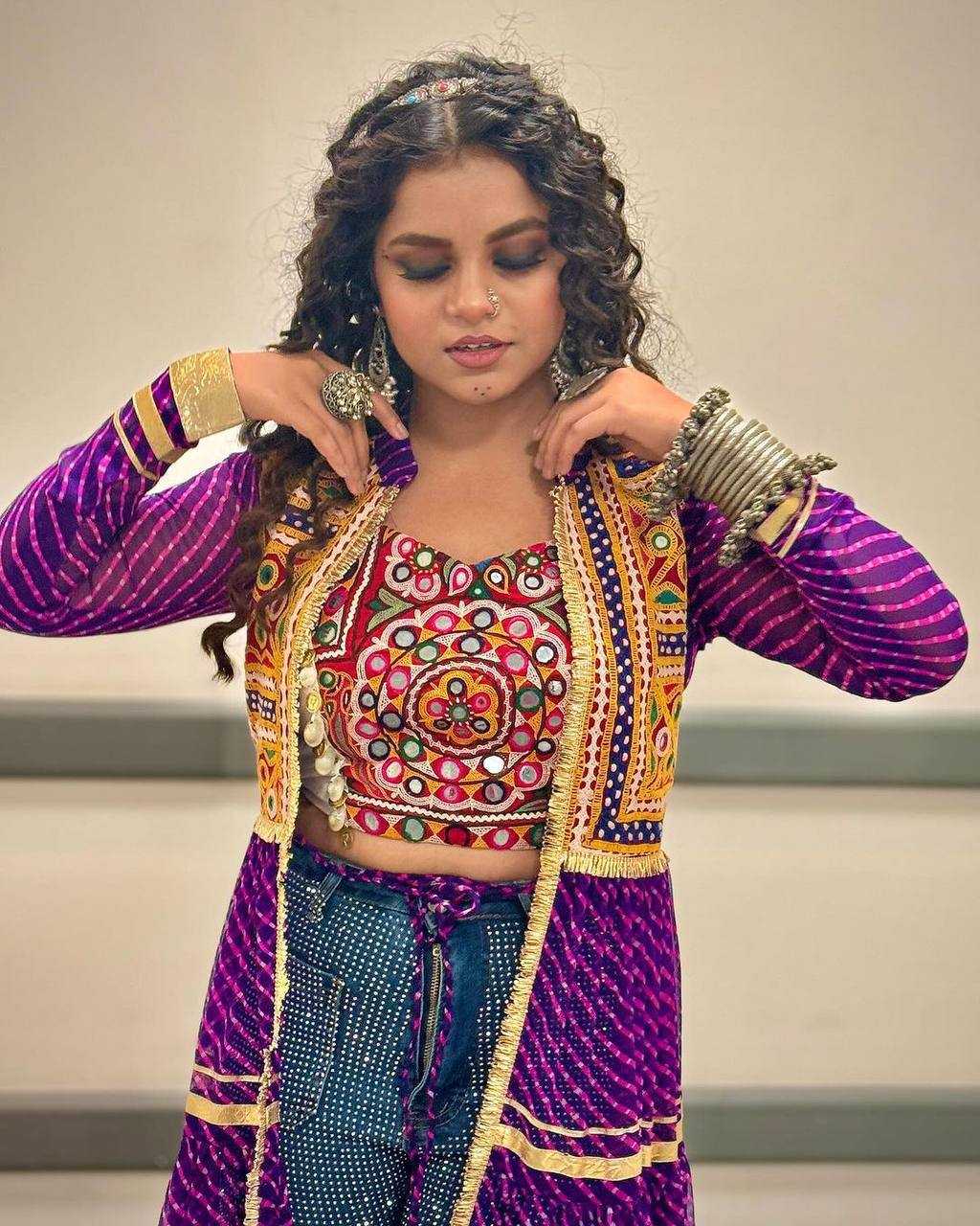 Ynf Faux Georgette RIN215 1060 Kurti Festive Collections Wholesale Casual Kurtis Kurti With Jacket Navratri Chaniya Choli Manufacturer- Kapda Export