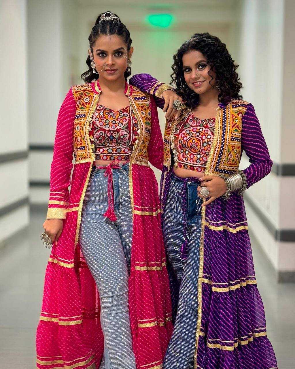 Ynf Faux Georgette RIN215 1060 Kurti Festive Collections Wholesale Casual Kurtis Kurti With Jacket Navratri Chaniya Choli Manufacturer- Kapda Export