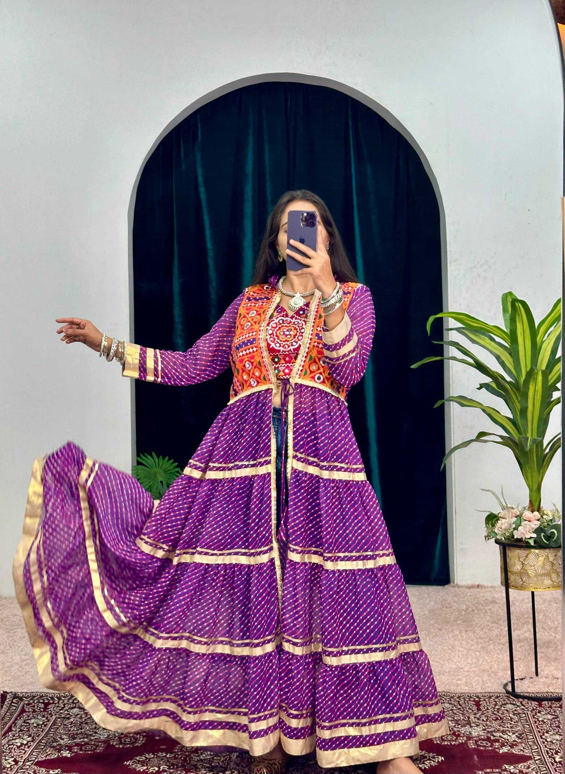 Ynf Faux Georgette RIN215 1060 Kurti Festive Collections Wholesale Casual Kurtis Kurti With Jacket Navratri Chaniya Choli Manufacturer- Kapda Export