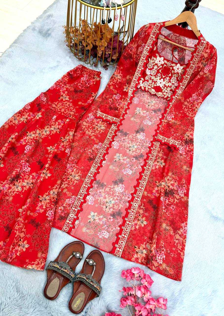 Ynf Faux Georgette RIN227 1126 Suits & Dresses Bollywood Collections Wholesale Ladies Suits Sharara Salwar Suits Indo Western Dresses Embroidery Suits MRUNAL THAKUR Manufacturer- Kapda Export