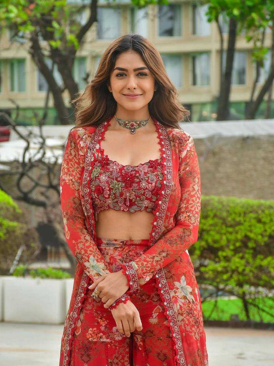 Ynf Faux Georgette RIN227 1126 Suits & Dresses Bollywood Collections Wholesale Ladies Suits Sharara Salwar Suits Indo Western Dresses Embroidery Suits MRUNAL THAKUR Manufacturer- Kapda Export