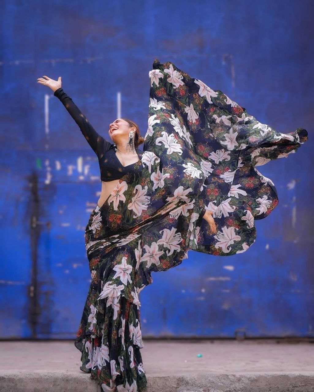 Ynf Georgette KESH518 4372 Bollywood Collections Wholesale Ankita Lokhande Manufacturer- Kapda Export