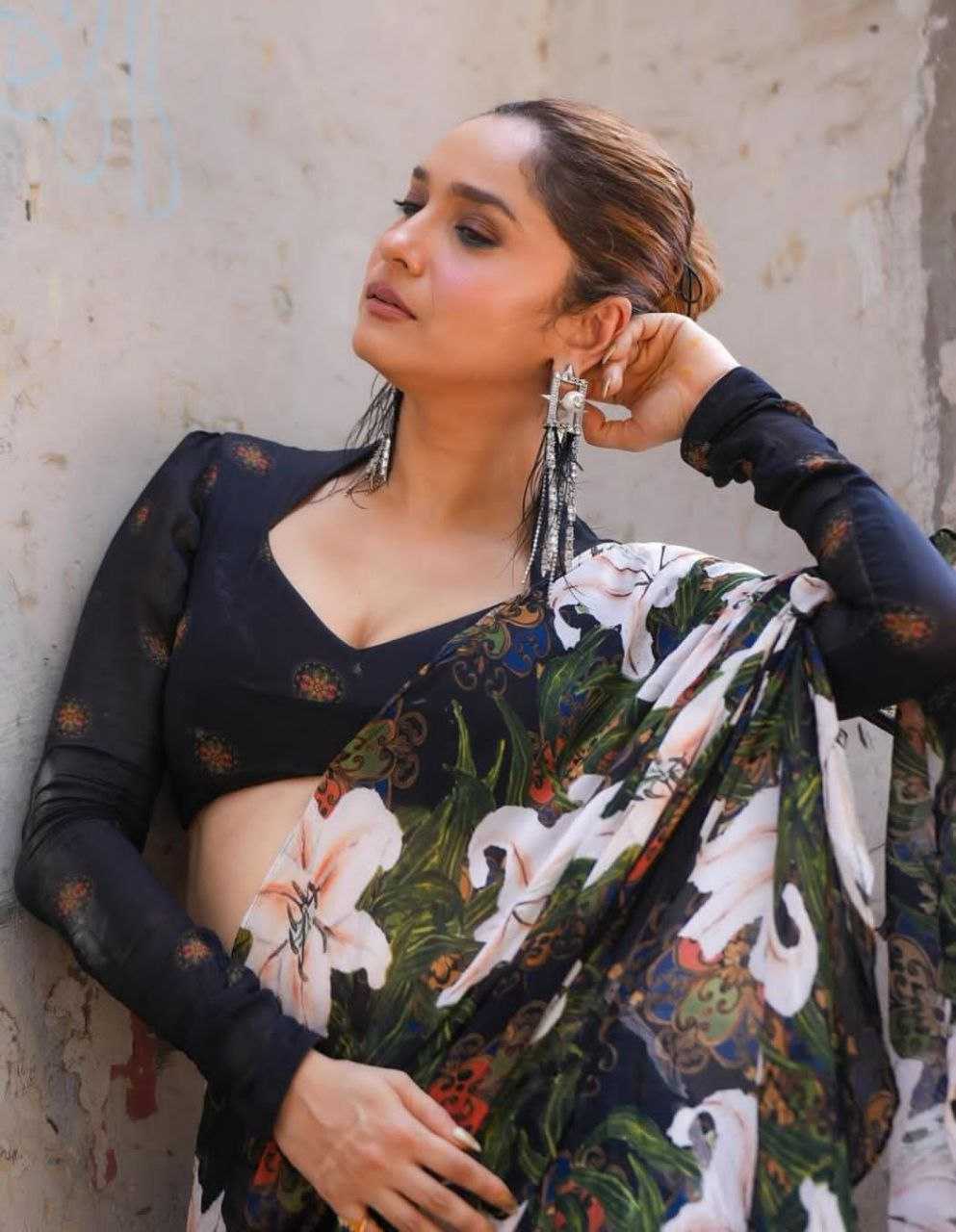 Ynf Georgette KESH518 4372 Bollywood Collections Wholesale Ankita Lokhande Manufacturer- Kapda Export