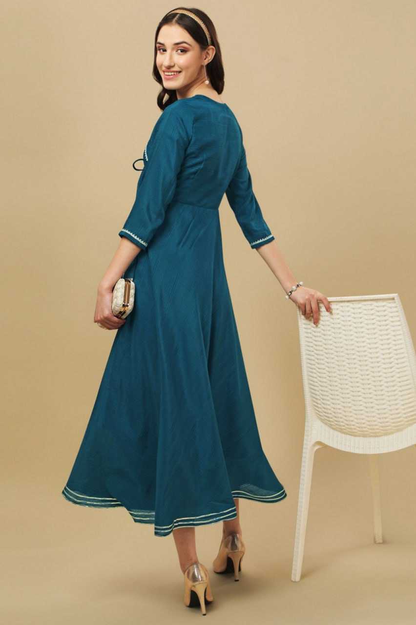 Ynf Georgette KESH559 348 Kurti Western Wears Festive Collections Wholesale Long Kurtis Georgette Kurti Round Neck Kurtis Manufacturer- Kapda Export