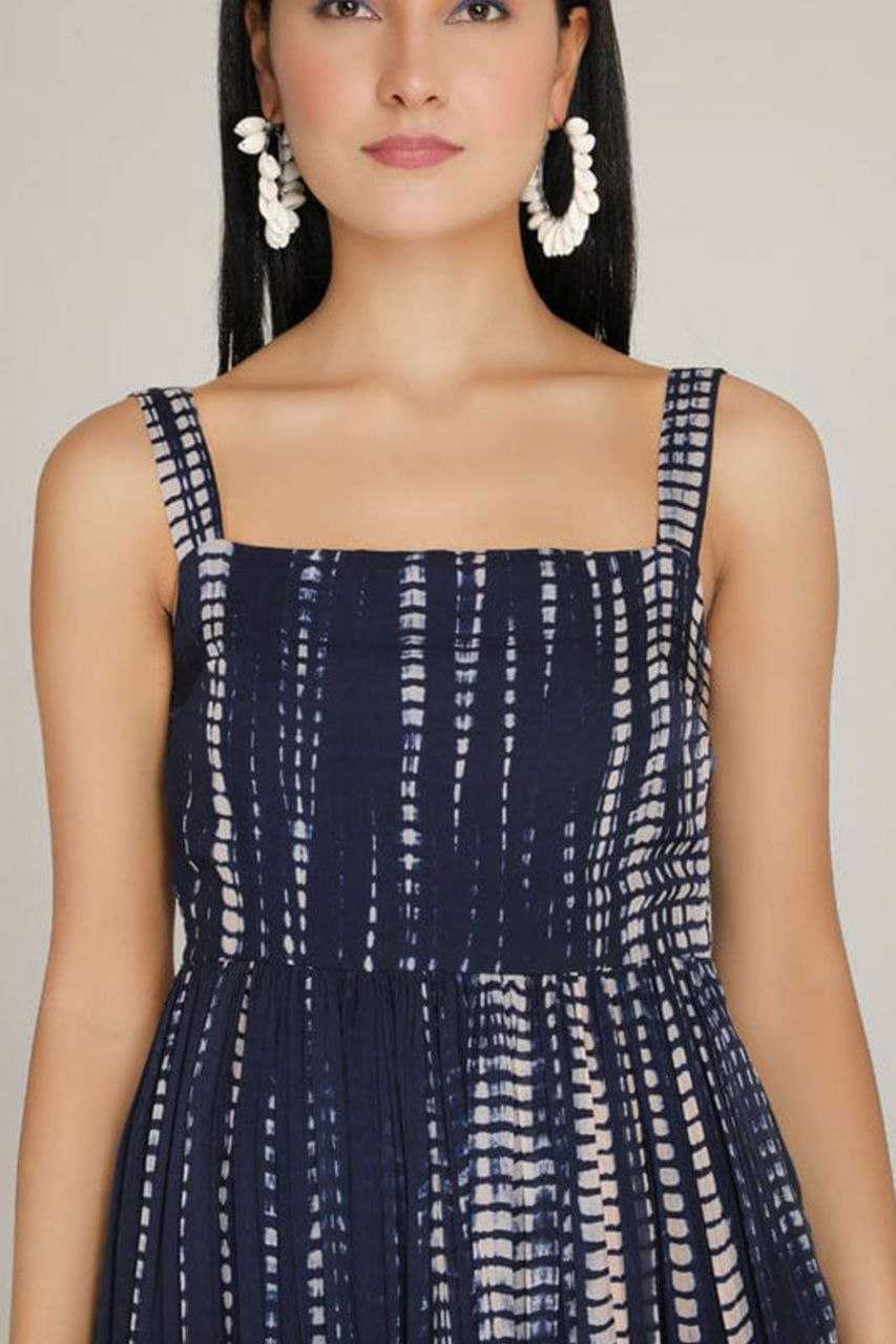 Ynf Georgette KESH559 360 Suits & Dresses Western Wears Festive Collections Wholesale Indo Western Dresses Georgette Dresses Sleeveless Dresses Manufacturer- Kapda Export