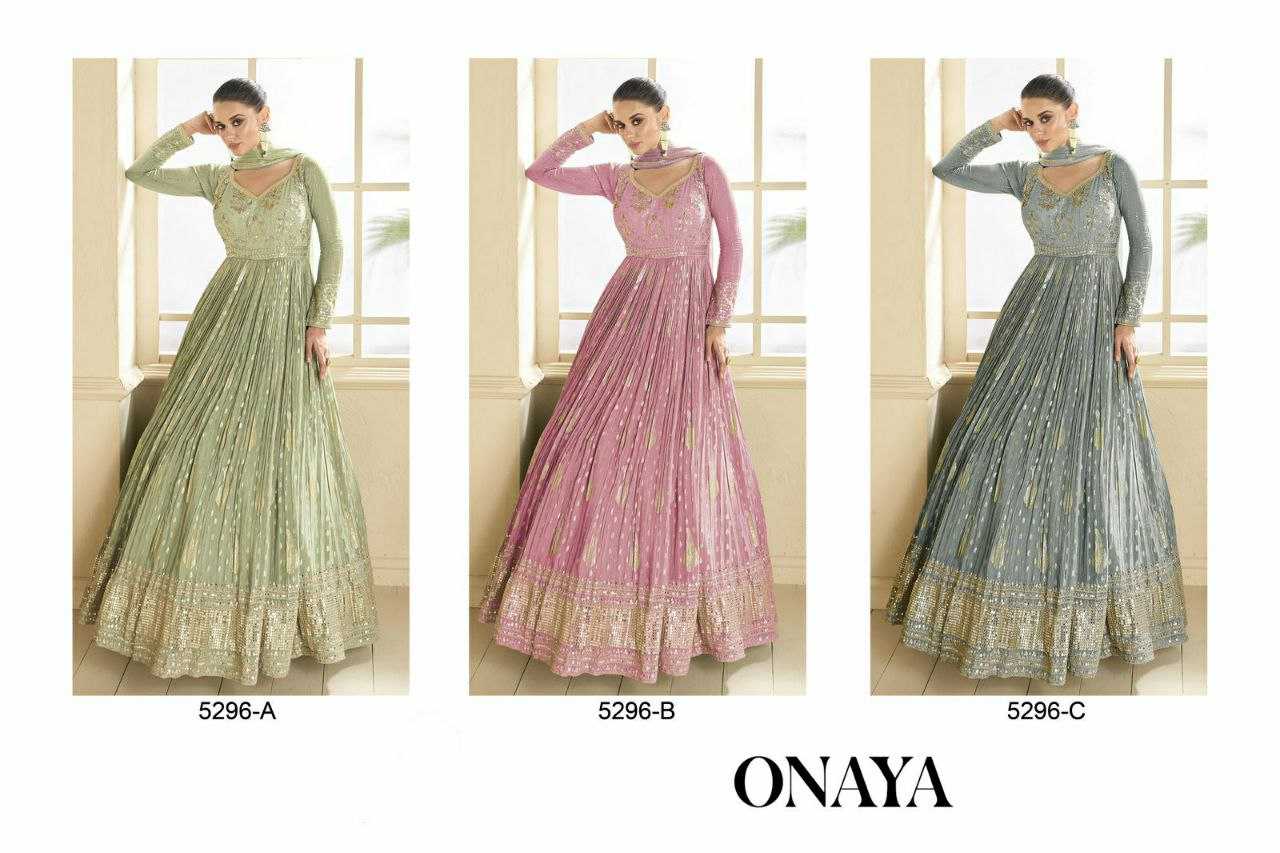 Ynf Georgette RIN131 5296 Suits & Dresses Wholesale Anarkali Suits Semi Stitched Suits Semi-Stitched Suits Manufacturer- Kapda Export