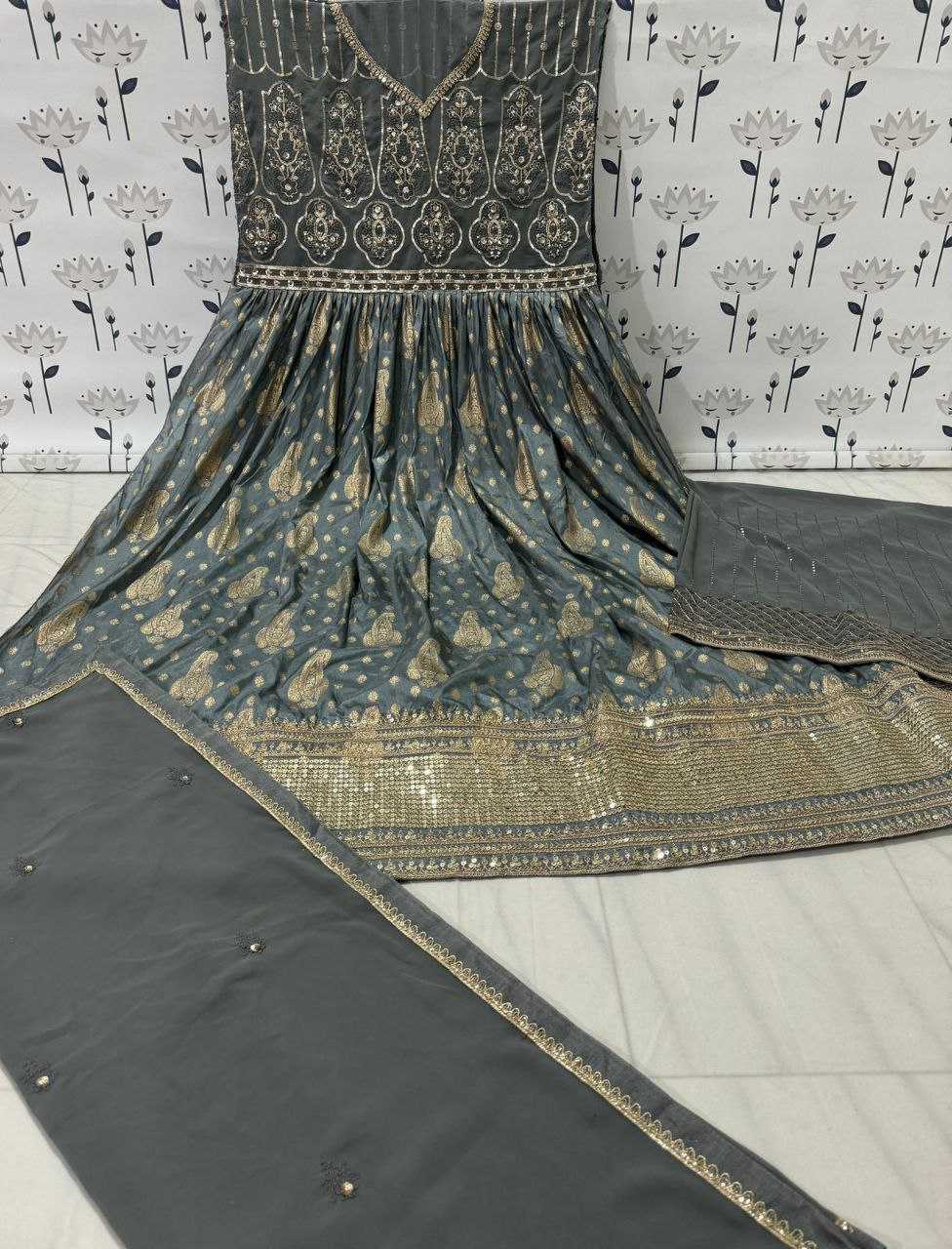 Ynf Georgette RIN131 5296 Suits & Dresses Wholesale Anarkali Suits Semi Stitched Suits Semi-Stitched Suits Manufacturer- Kapda Export