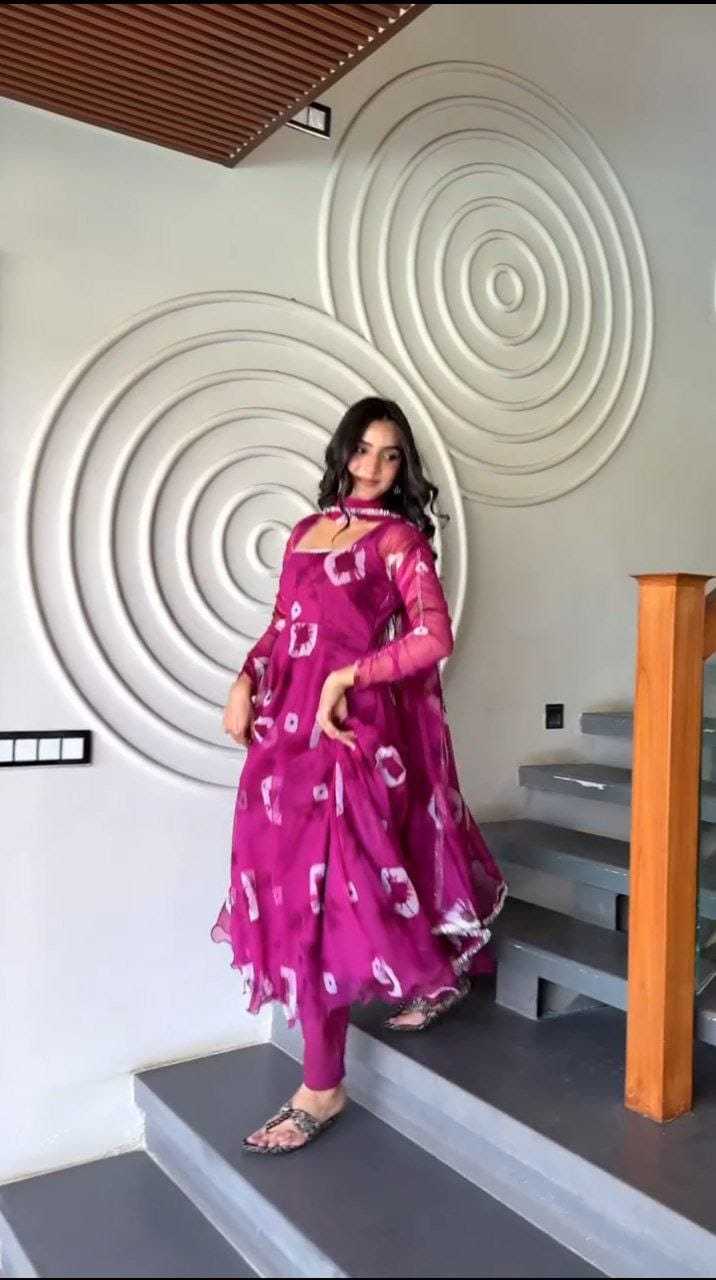 Ynf Georgette RIN157 195 Gowns Plus Size Collections Wholesale Georgette Gown Designer Gowns Pink Gown Manufacturer- Kapda Export