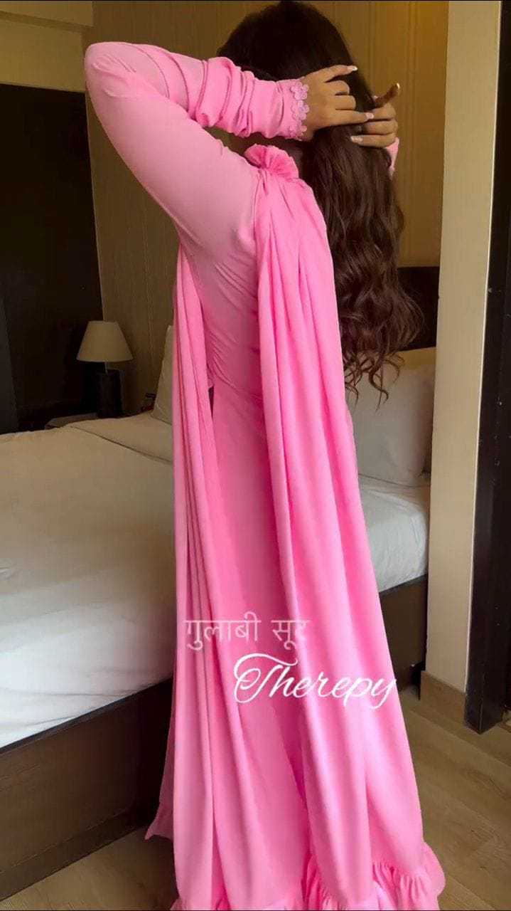 Ynf Georgette RIN157 2106 Suits & Dresses Plus Size Collections Wholesale Palazzo Suit Georgette Suit Pink Salwar Suit Manufacturer- Kapda Export