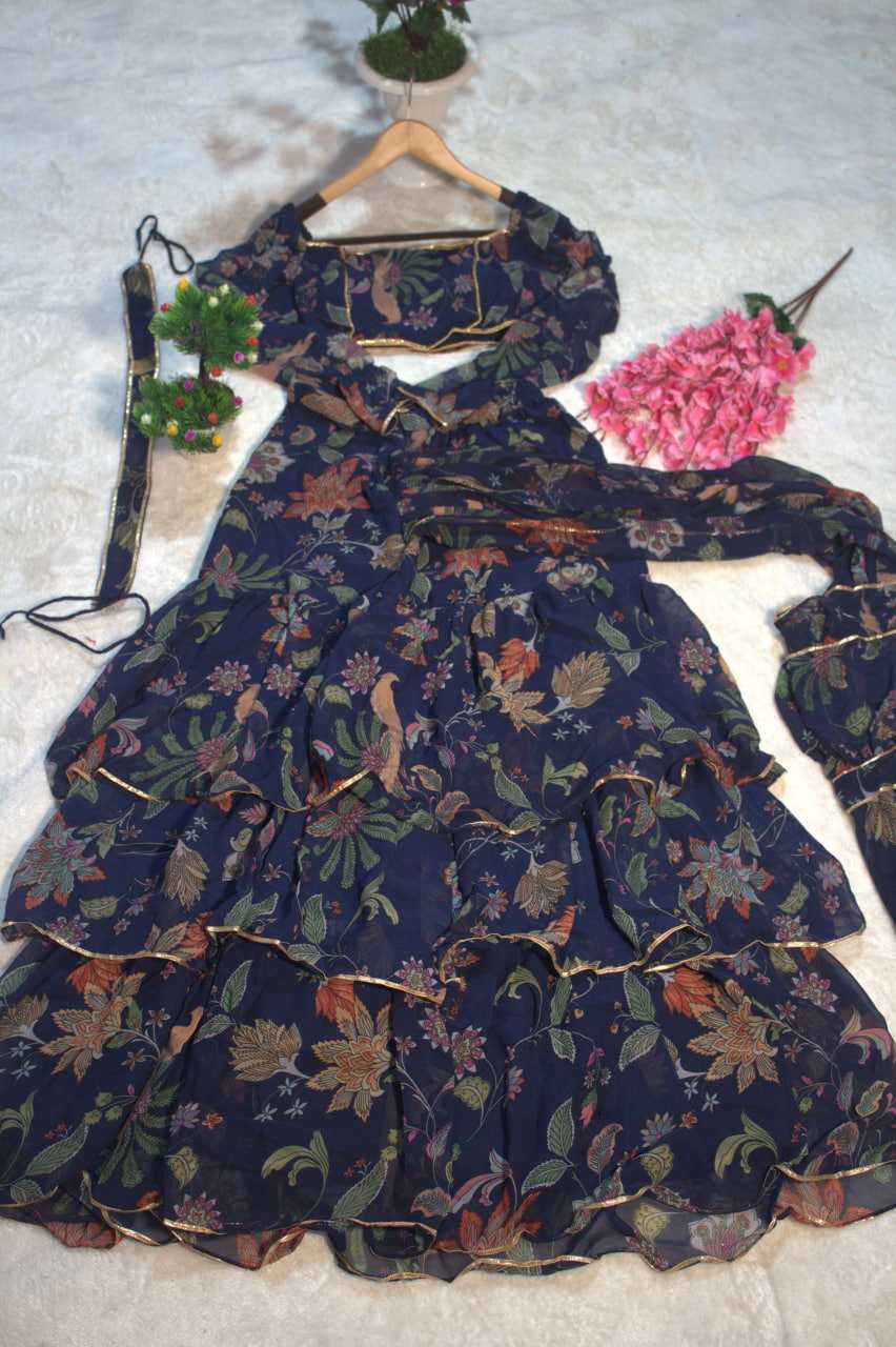 Ynf Georgette RIN228 247 Sarees Wedding Collections Festive Collections Wholesale Ready To Wear Sarees Georgette Sarees Ruffle Sarees Manufacturer- Kapda Export