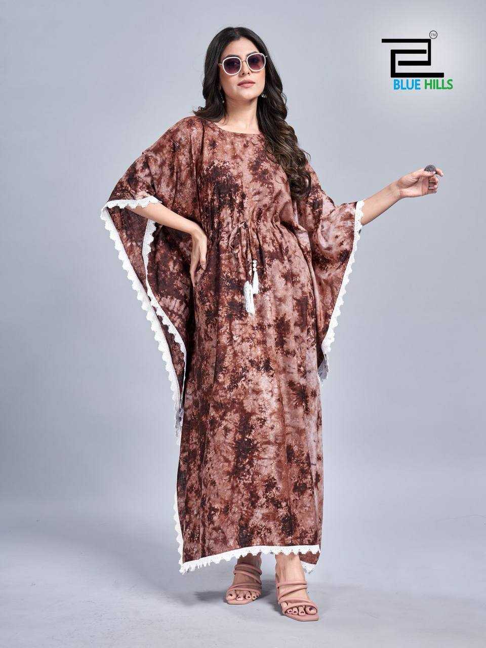 Ynf Heavy Rayon RIN125 Kaftan dress vol 1 Kurti Wholesale Kaftan Kurtis Manufacturer- Kapda Export