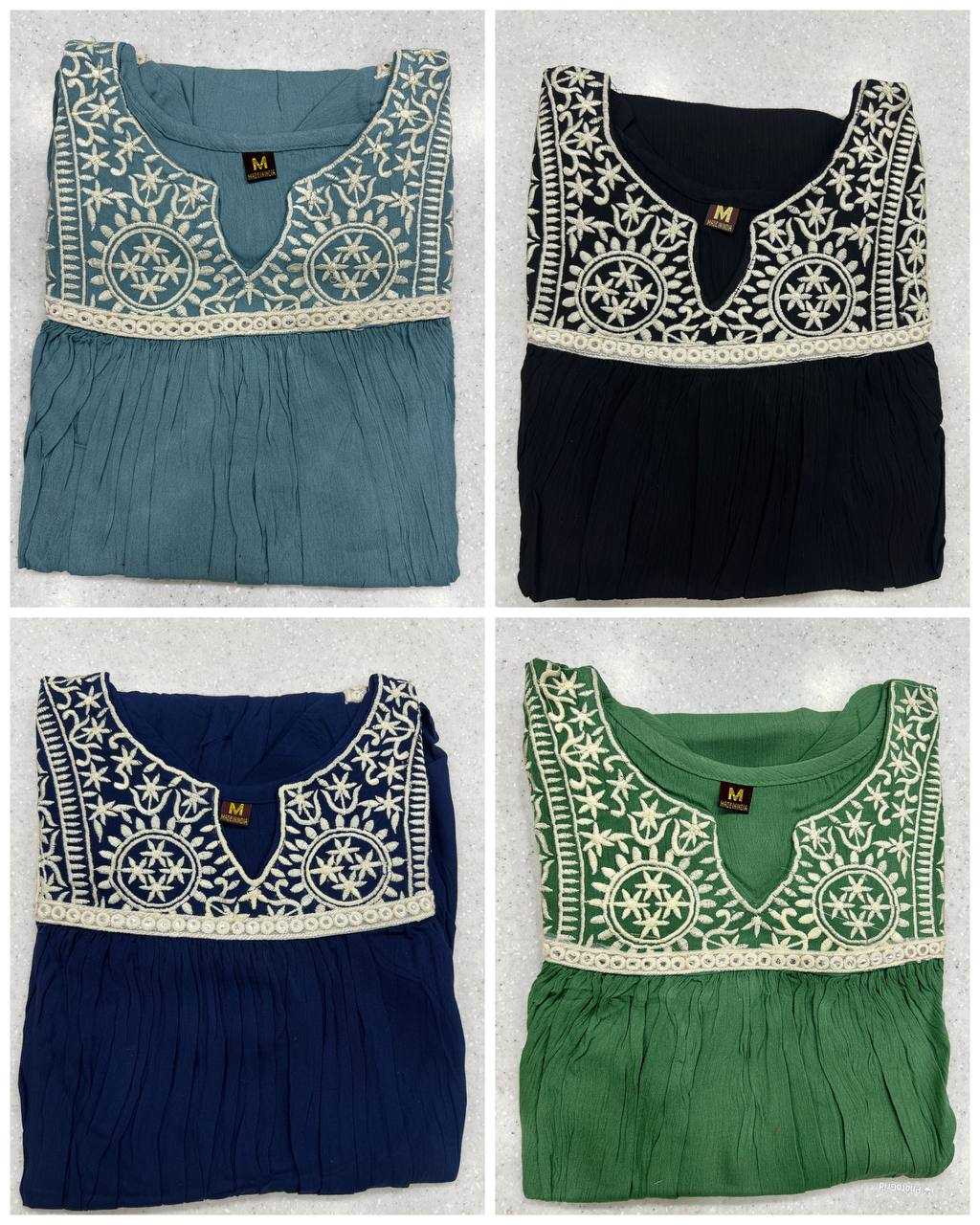 Ynf Heavy Rayon RIN125 Tunic Nx Western Wears Wholesale Ladies Shorts Manufacturer- Kapda Export