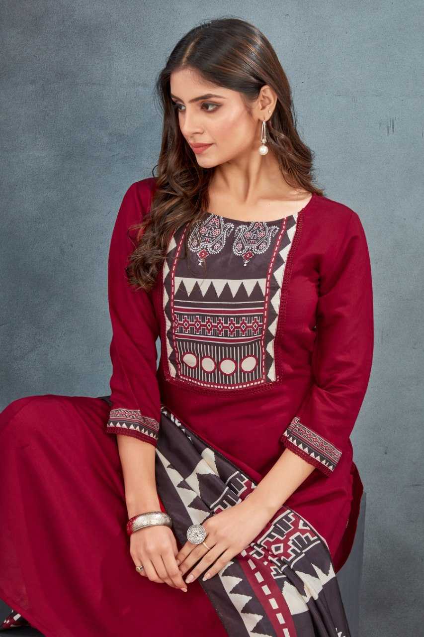 Ynf Heavy Roman Silk KESH559 412 Kurti Wholesale Kurti Bottom With Dupatta Red Kurtis Manufacturer- Kapda Export