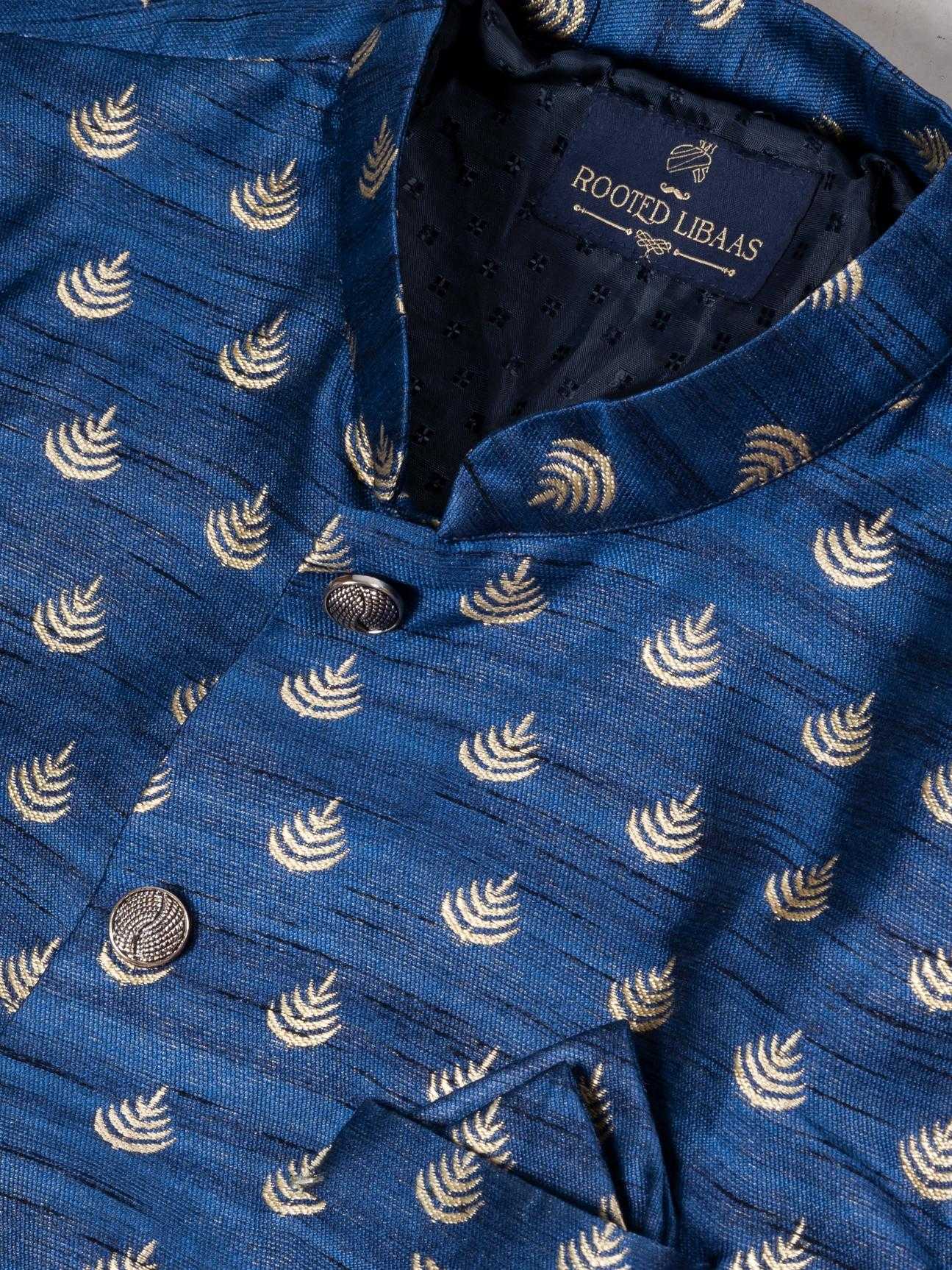 Ynf Jequard Silk RIN223 1715 Mens Wear Wholesale Kurta Set with Jacket Designer Ethnic Set Indo Western Manufacturer- Kapda Export