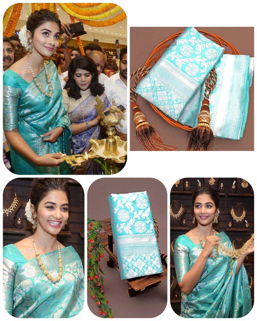 Ynf Lichi Silk KESH551 068 Silk Sarees Bollywood Collections Wholesale Designer Silk Sarees Pooja Hedge Manufacturer- Kapda Export