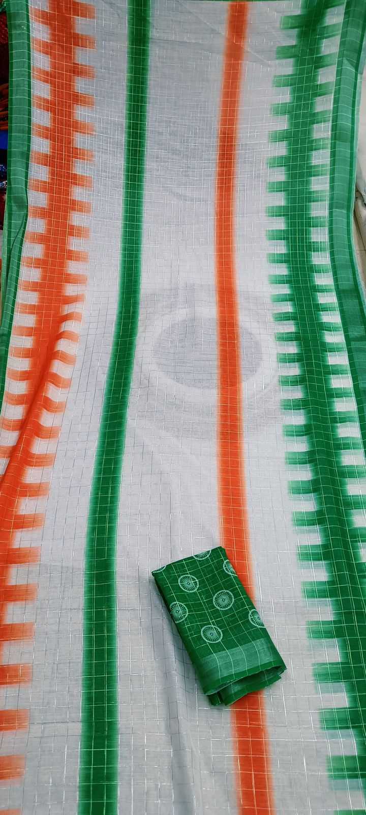 Ynf Linen RIN203 INDIA Sarees Festive Collections Wholesale Indian Sarees Linen Sarees Independence Day Collections Manufacturer- Kapda Export