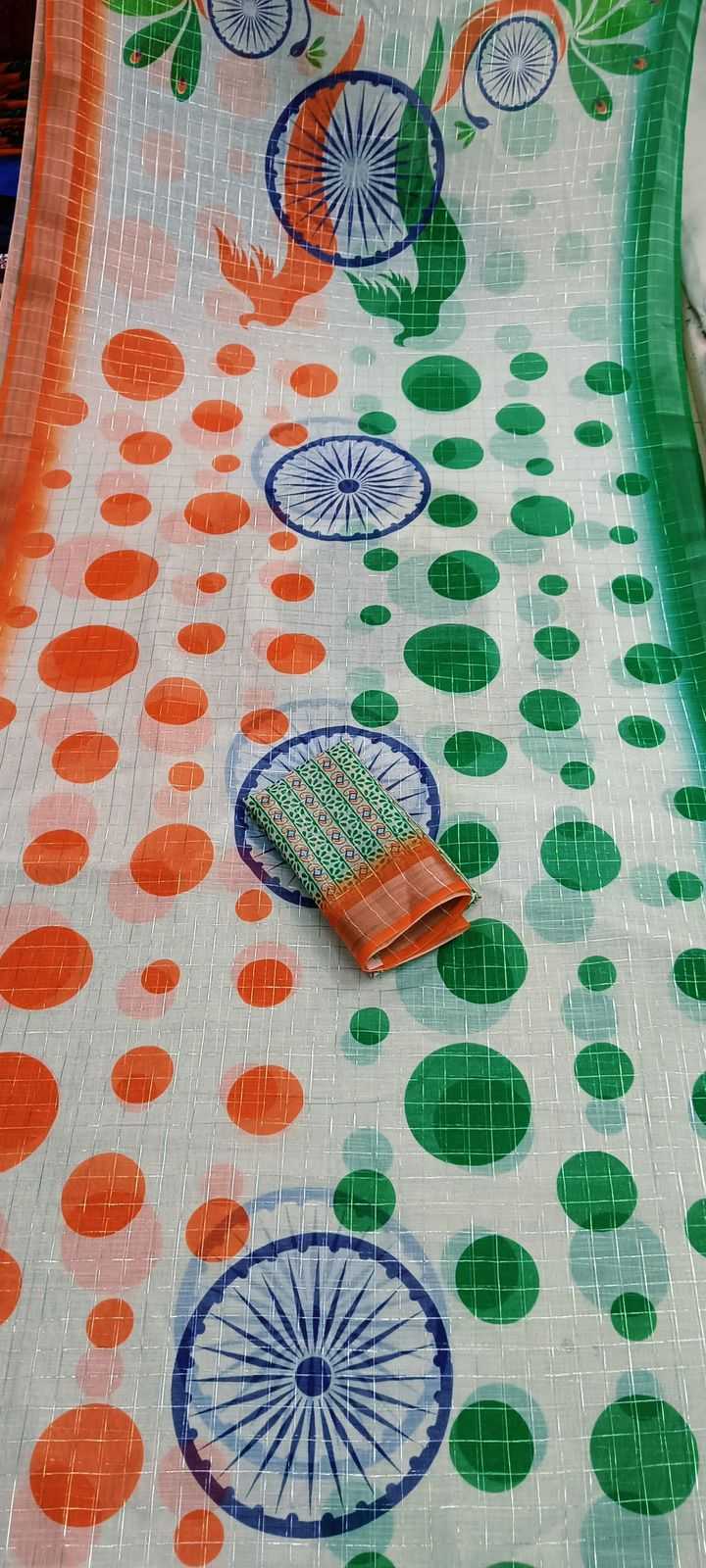Ynf Linen RIN203 INDIA Sarees Festive Collections Wholesale Indian Sarees Linen Sarees Independence Day Collections Manufacturer- Kapda Export