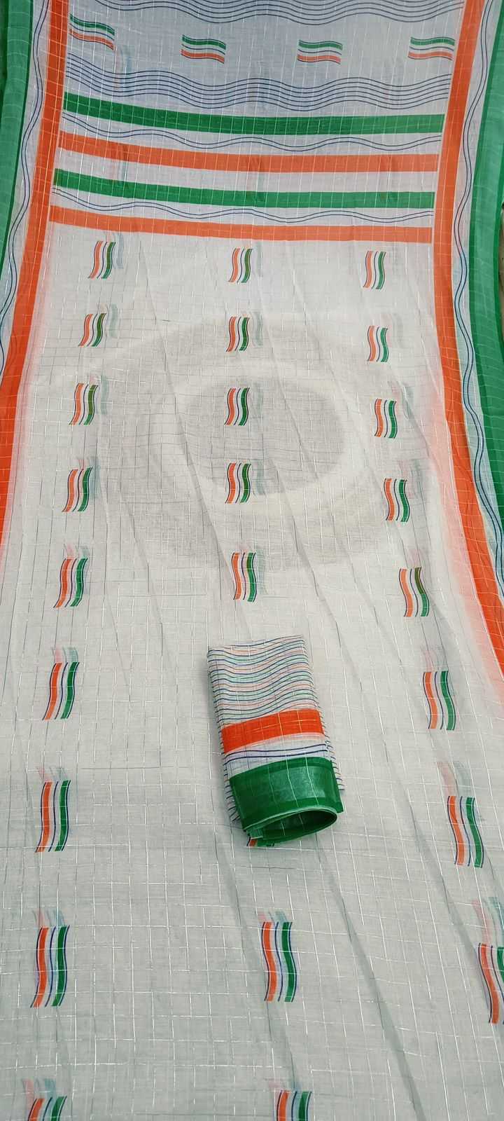 Ynf Linen RIN203 INDIA Sarees Festive Collections Wholesale Indian Sarees Linen Sarees Independence Day Collections Manufacturer- Kapda Export