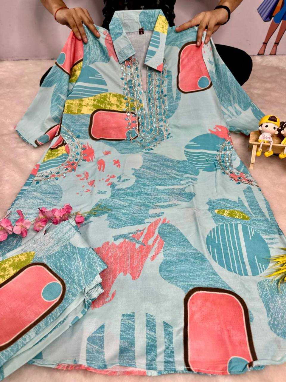 Ynf Muslin Silk KESH531 1032 Kurti Wholesale Festive Kurtis Embroidered Kurtis Kurti With Palazzo Kurtis With Pockets Manufacturer- Kapda Export