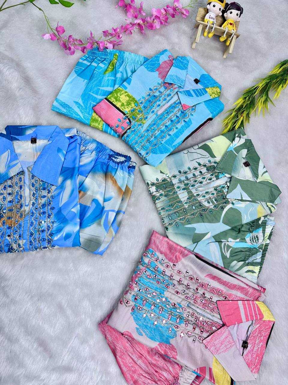 Ynf Muslin Silk KESH531 1032 Kurti Wholesale Festive Kurtis Embroidered Kurtis Kurti With Palazzo Kurtis With Pockets Manufacturer- Kapda Export