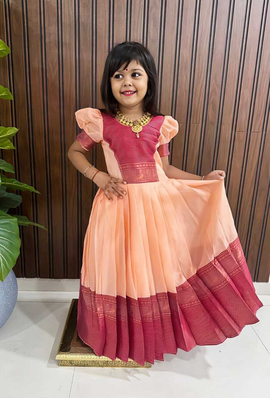 Ynf Pure Cotton RIN161 DAUGHTER Kids Wear Wedding Collections Festive Collections Wholesale Kids Gown Girls Cotton Frocks Kids Festive Wear Manufacturer- Kapda Export
