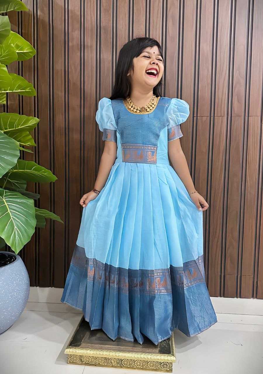 Ynf Pure Cotton RIN161 DAUGHTER Kids Wear Wedding Collections Festive Collections Wholesale Kids Gown Girls Cotton Frocks Kids Festive Wear Manufacturer- Kapda Export