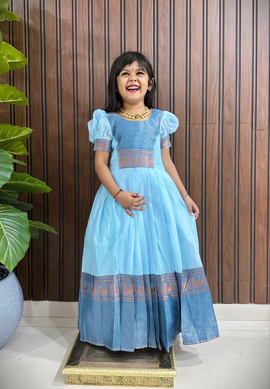 Ynf Pure Cotton RIN161 DAUGHTER Kids Wear Wedding Collections Festive Collections Wholesale Kids Gown Girls Cotton Frocks Kids Festive Wear Manufacturer- Kapda Export