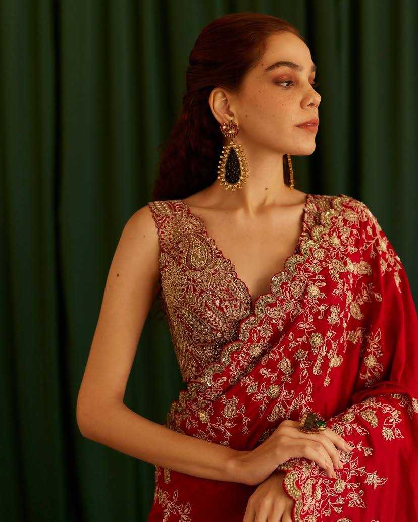 Ynf Rangoli Silk KESH556 302 Silk Sarees Bollywood Collections Wholesale Embroidered Silk Sarees Pooja Hedge Manufacturer- Kapda Export