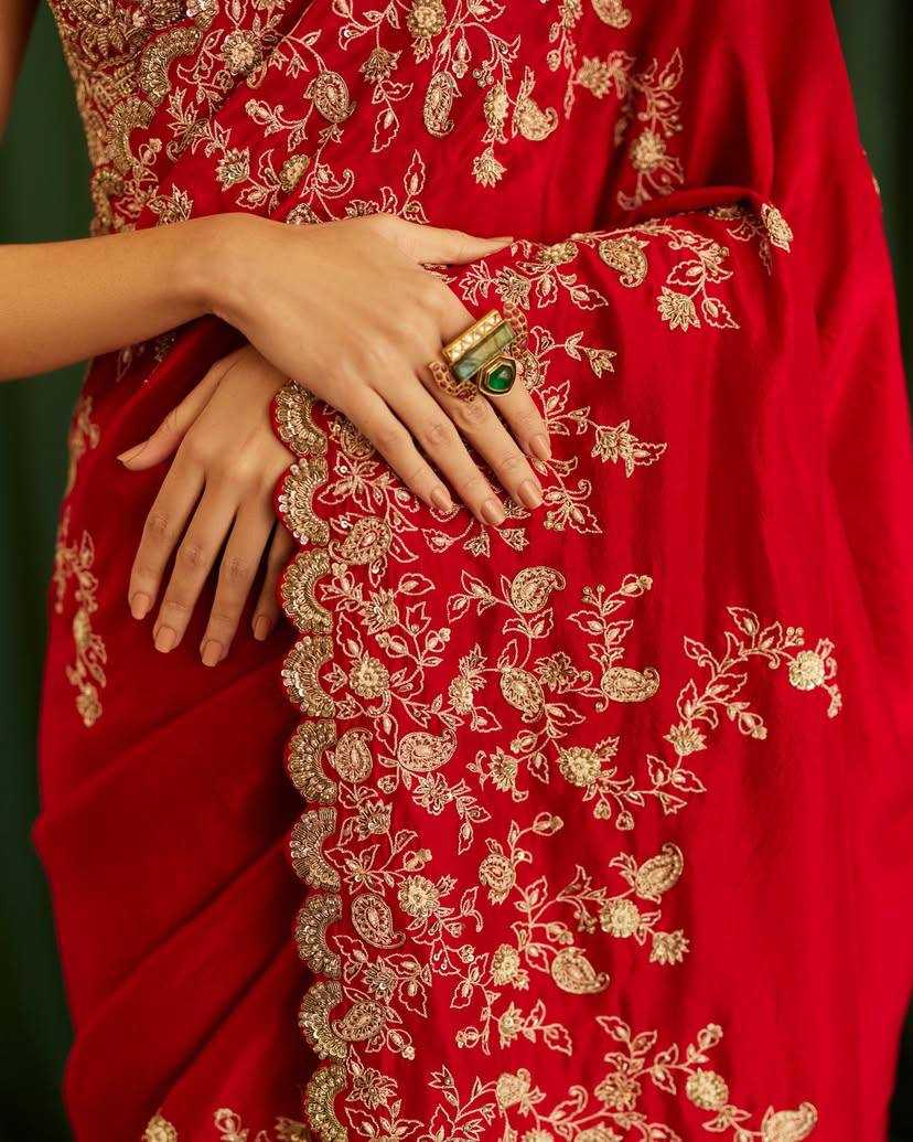 Ynf Rangoli Silk KESH556 302 Silk Sarees Bollywood Collections Wholesale Embroidered Silk Sarees Pooja Hedge Manufacturer- Kapda Export