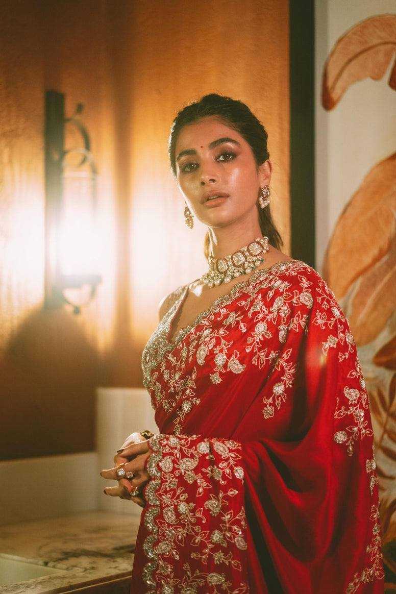 Ynf Rangoli Silk KESH556 302 Silk Sarees Bollywood Collections Wholesale Embroidered Silk Sarees Pooja Hedge Manufacturer- Kapda Export