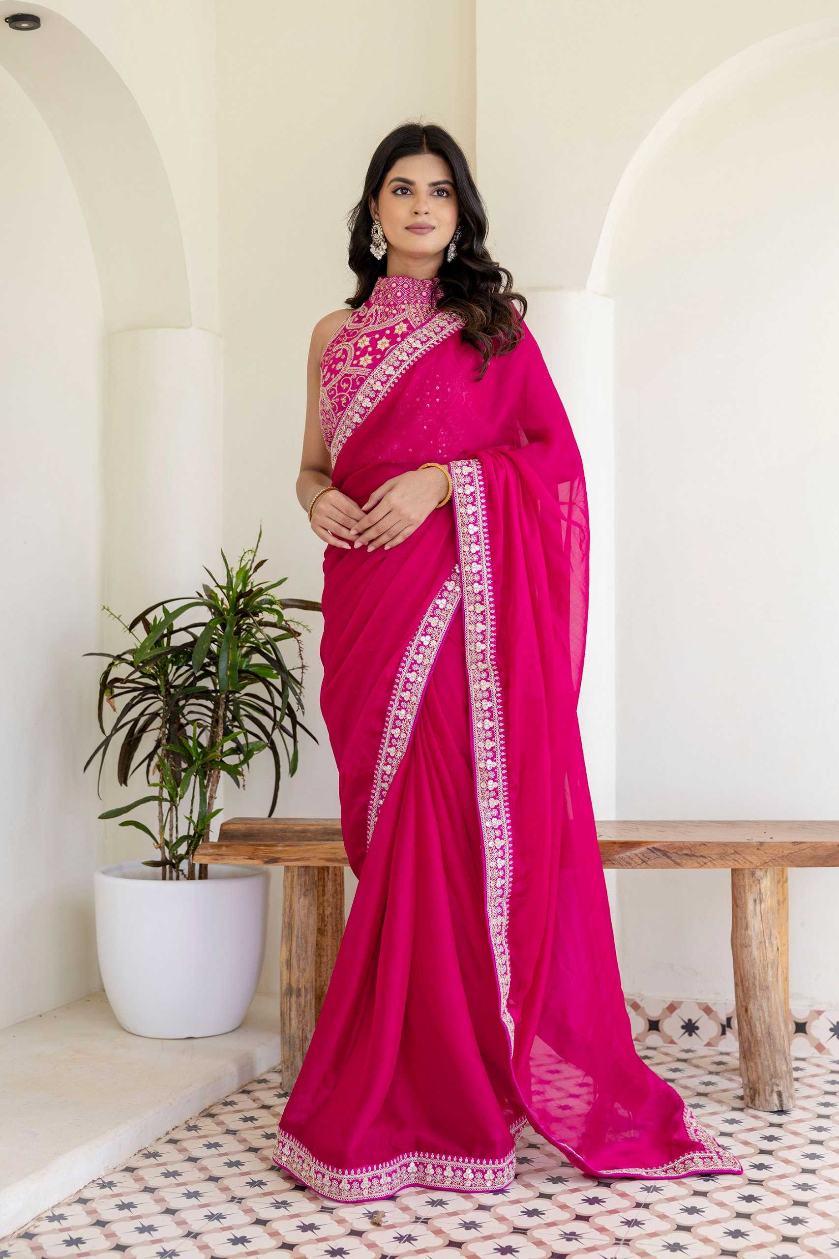 Ynf Rangoli Silk RIN228 319 Sarees Wedding Collections Festive Collections Wholesale Silk Sarees Sarees With Blouse Pink Sarees Manufacturer- Kapda Export