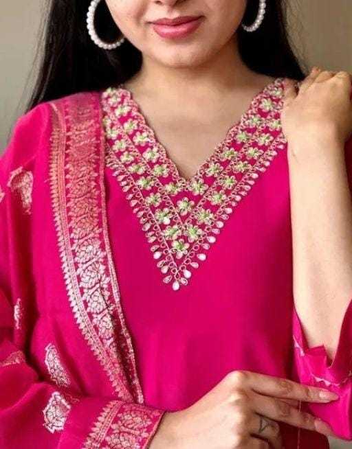 Ynf Rayon RIN222 K4 Kids Wear Wholesale Top & Pant Embroidered Frock Kids Designer Frock Manufacturer- Kapda Export